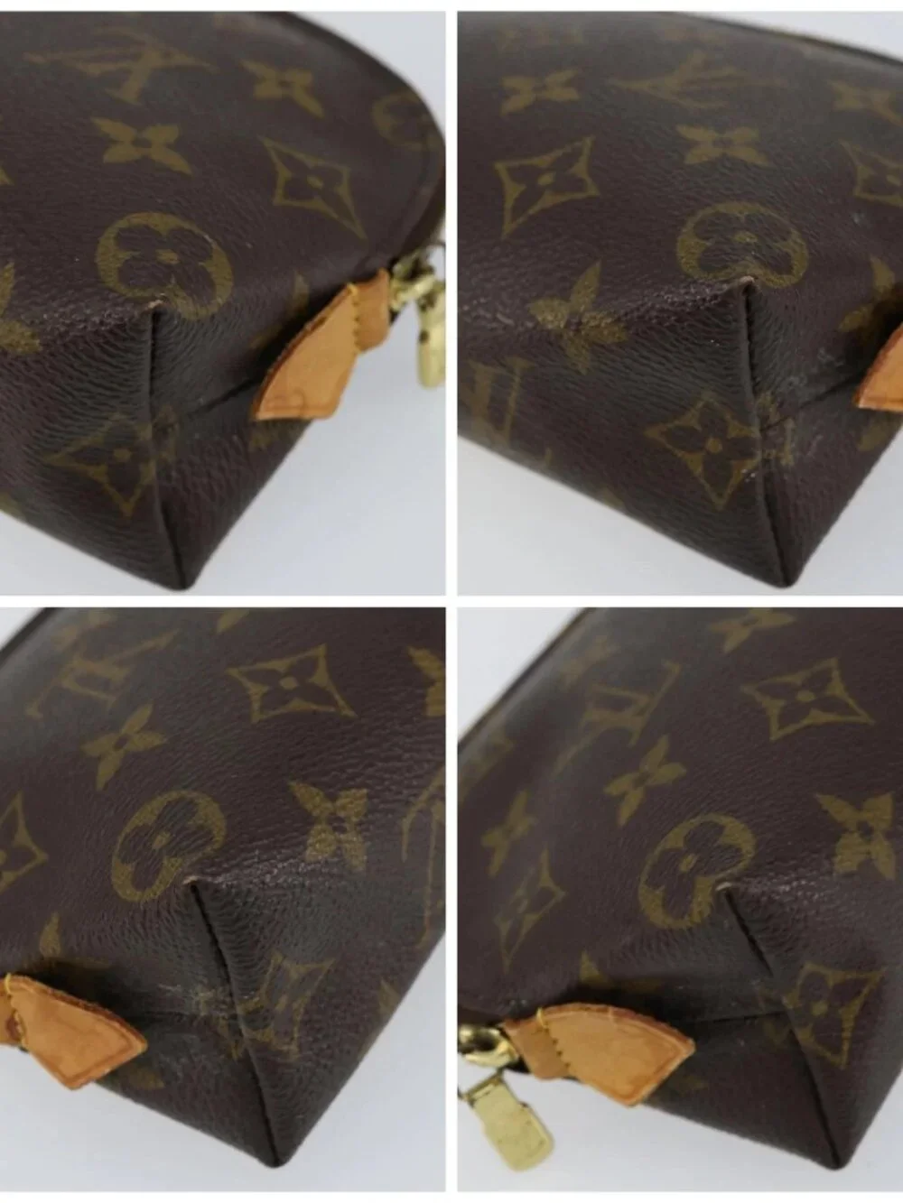 LOUIS VUITTON Monogram Pochette Cosmetic PM Pouch M43998 LV